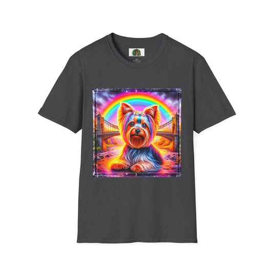 Yorkie pretty colors shirt T-Shirt Printify XS Dark Heather