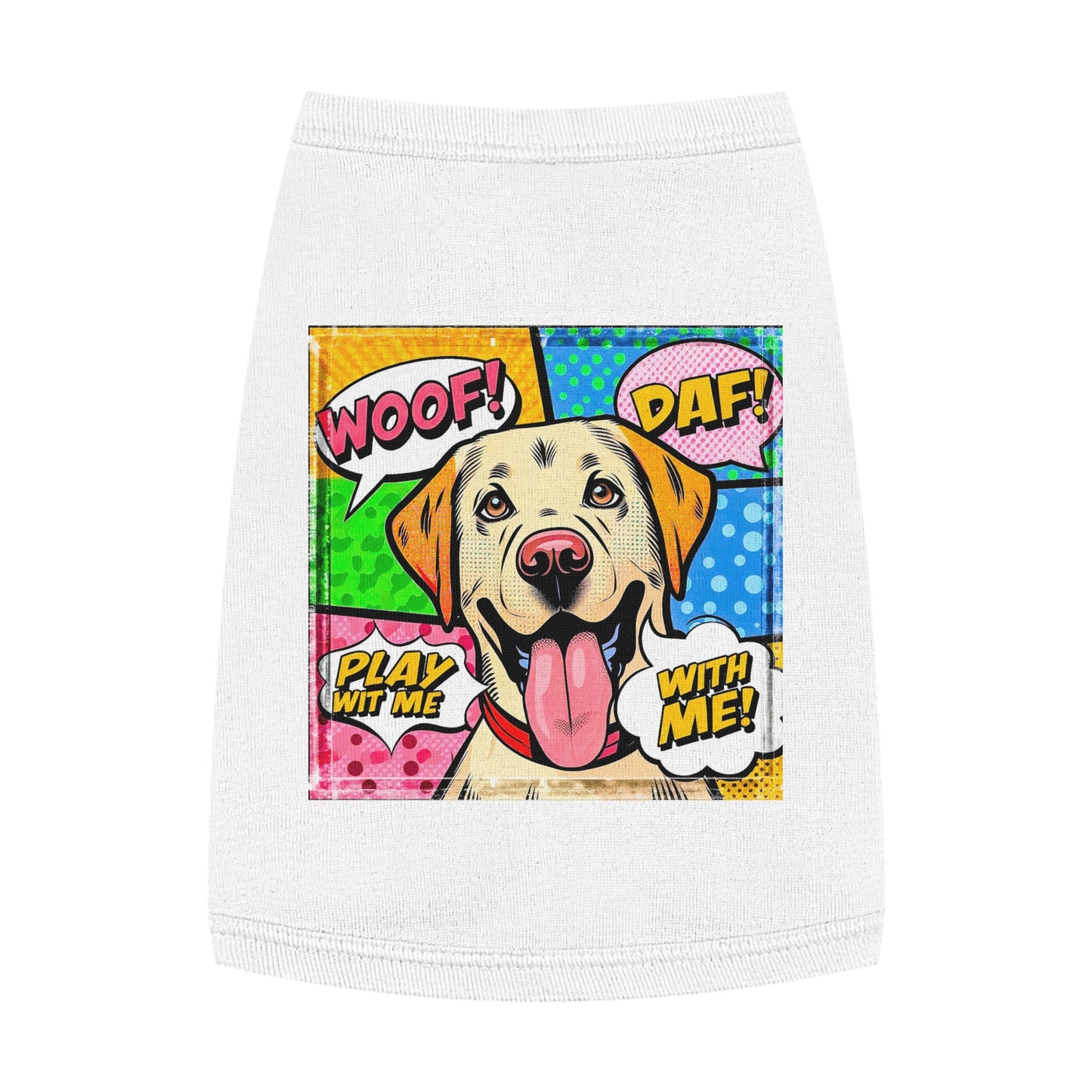 Wacky Pet Tank Top Labrador Retriever Pets Printify   