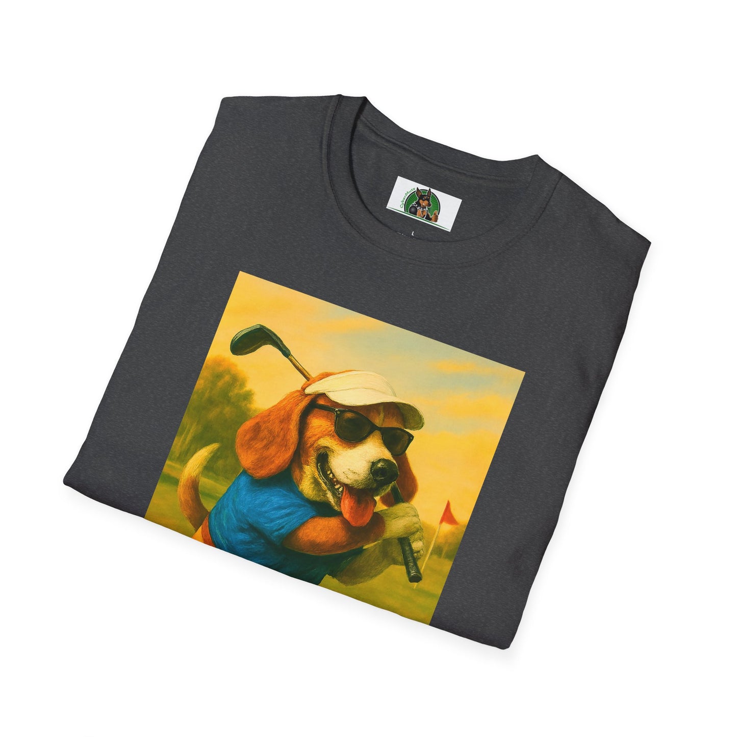 Sports Beagle Golf T-Shirt T-Shirt Printify