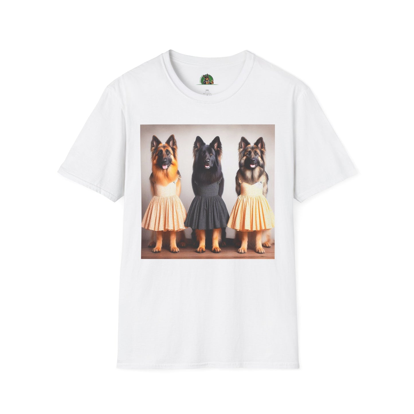 German Shepherd pretty ballerinas shirt T-Shirt Printify White S
