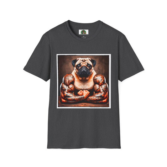 Pugs T-Shirt Printify XS Dark Heather 