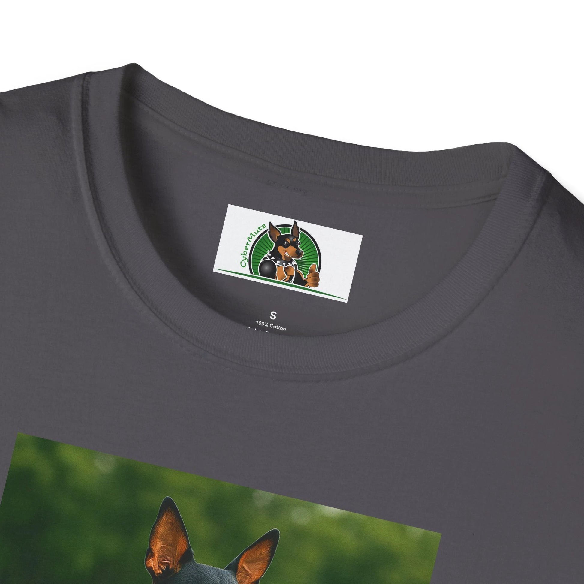 Min Pin Baseball Tee — Miniature Pinscher Dog Lover Sports T-Shirt T-Shirt Printify