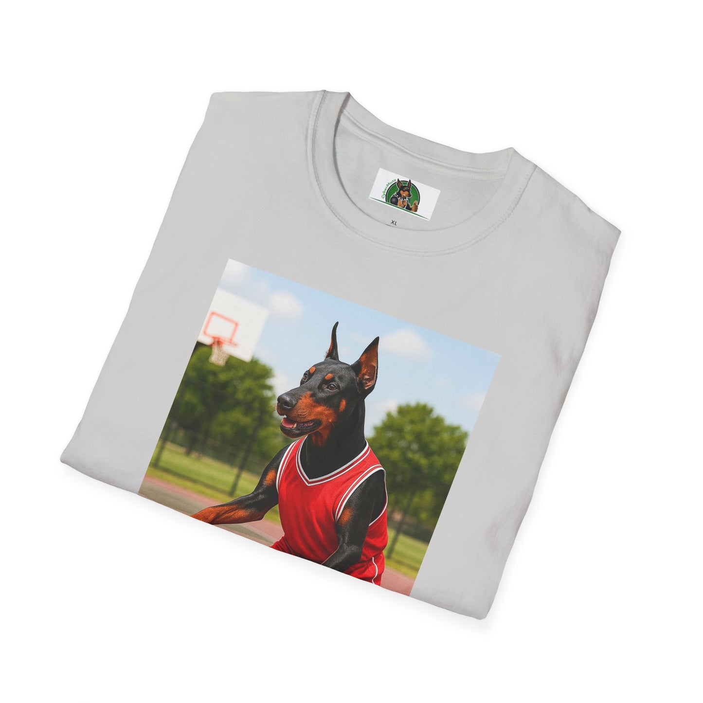 Basketball Doberman Sports T-Shirt