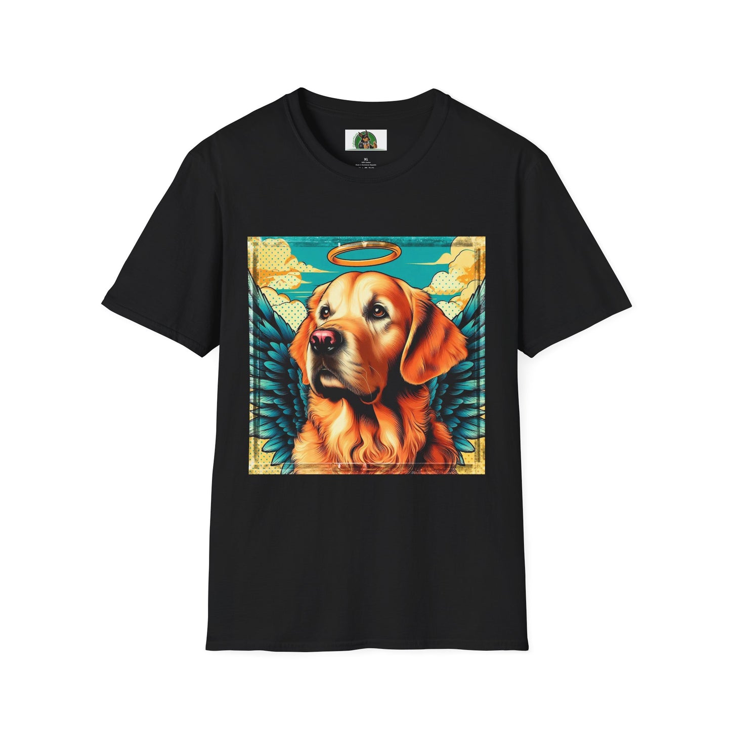 Golden Retriever pretty Angel shirt T-Shirt Printify XS Black