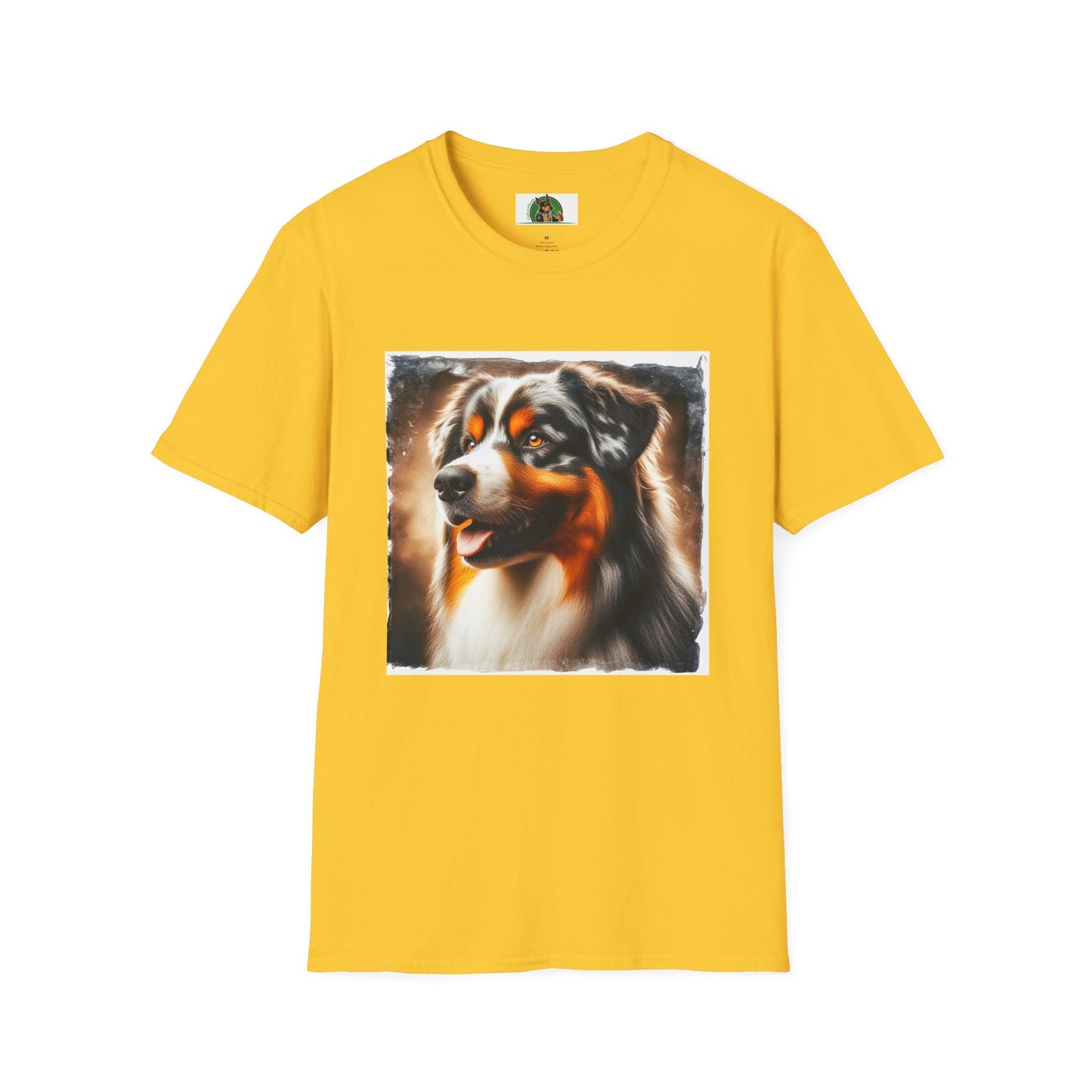 Australian Shepherd Profile Pic T-Shirt Printify S Daisy