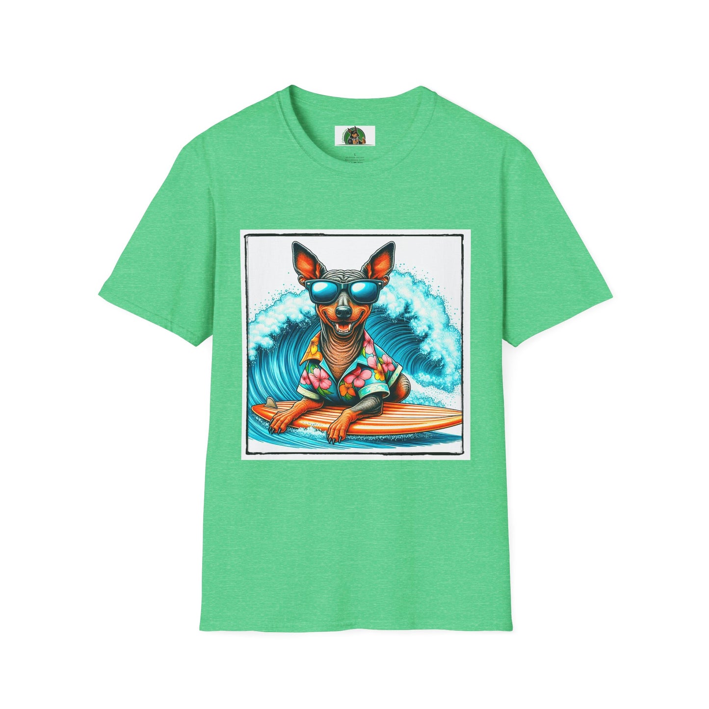 Mexican Hairless Dog T-Shirt Printify S Heather Irish Green 