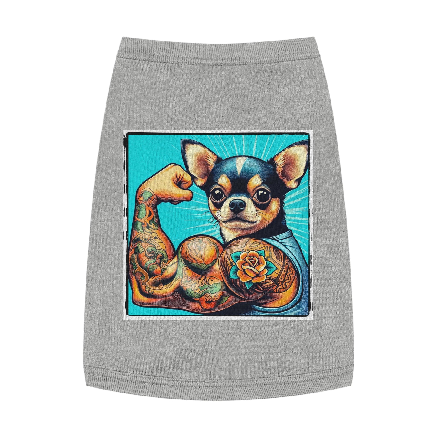 Pet Tank Top Chihuahua Pets Printify M Heather