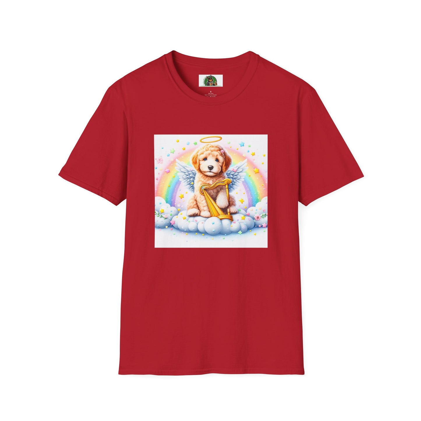 Golden Doodle T-Shirt Printify S Cherry Red