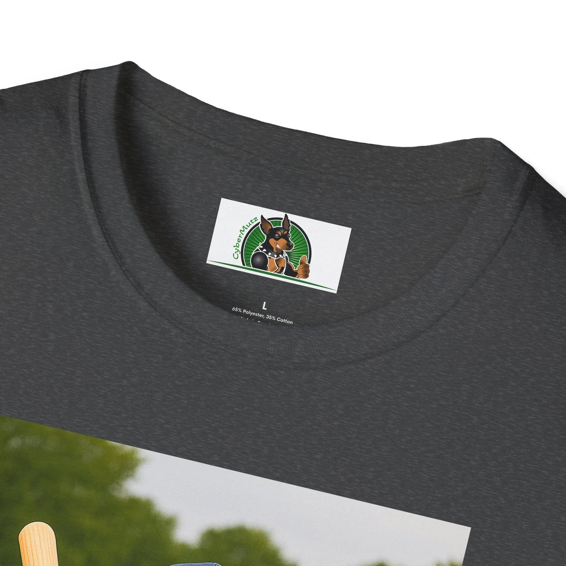 Golden Retriever Baseball T-Shirt — Sports Dog Playing Baseball Shirt T-Shirt Printify