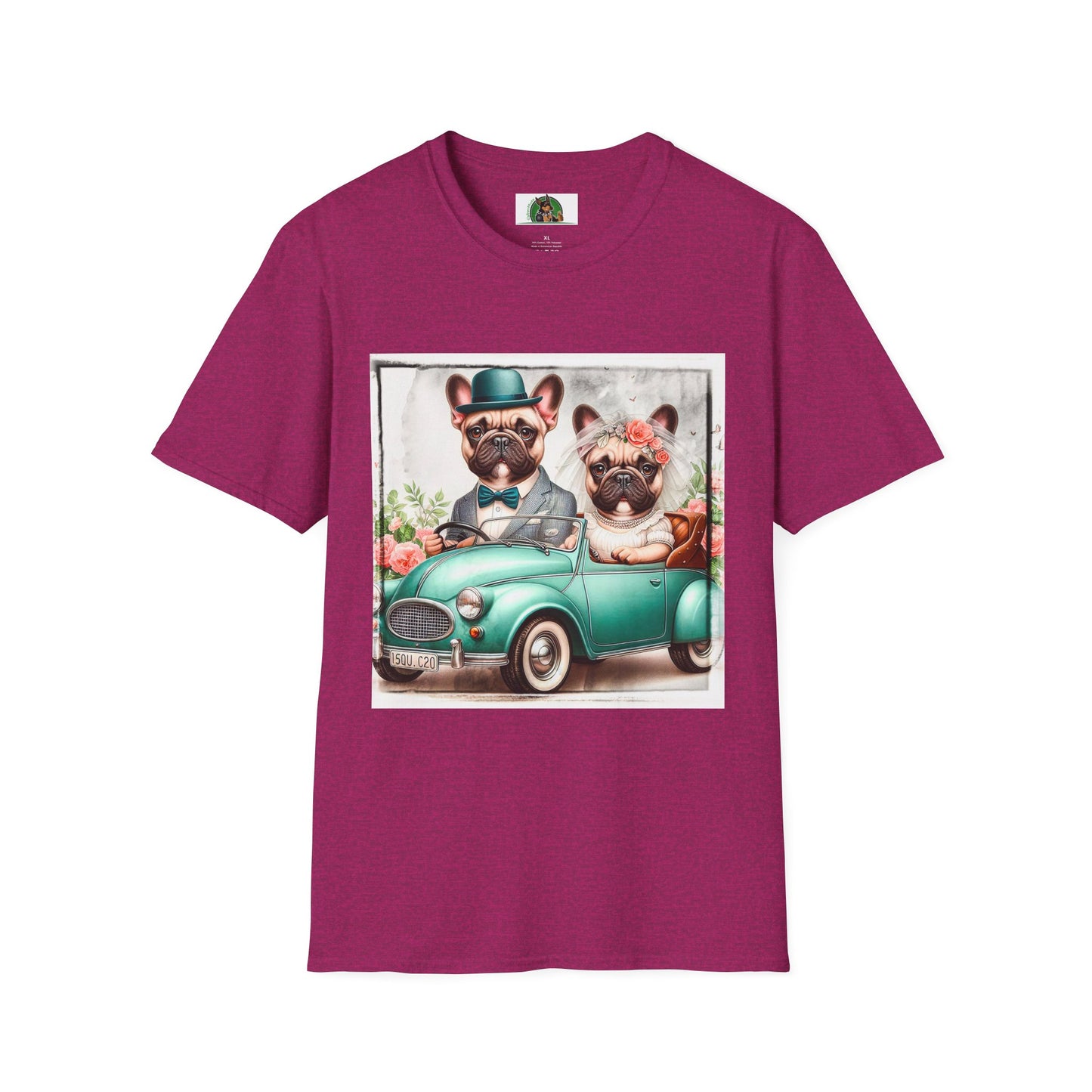 Wacky French Bulldog T-Shirt Printify S Antique Heliconia