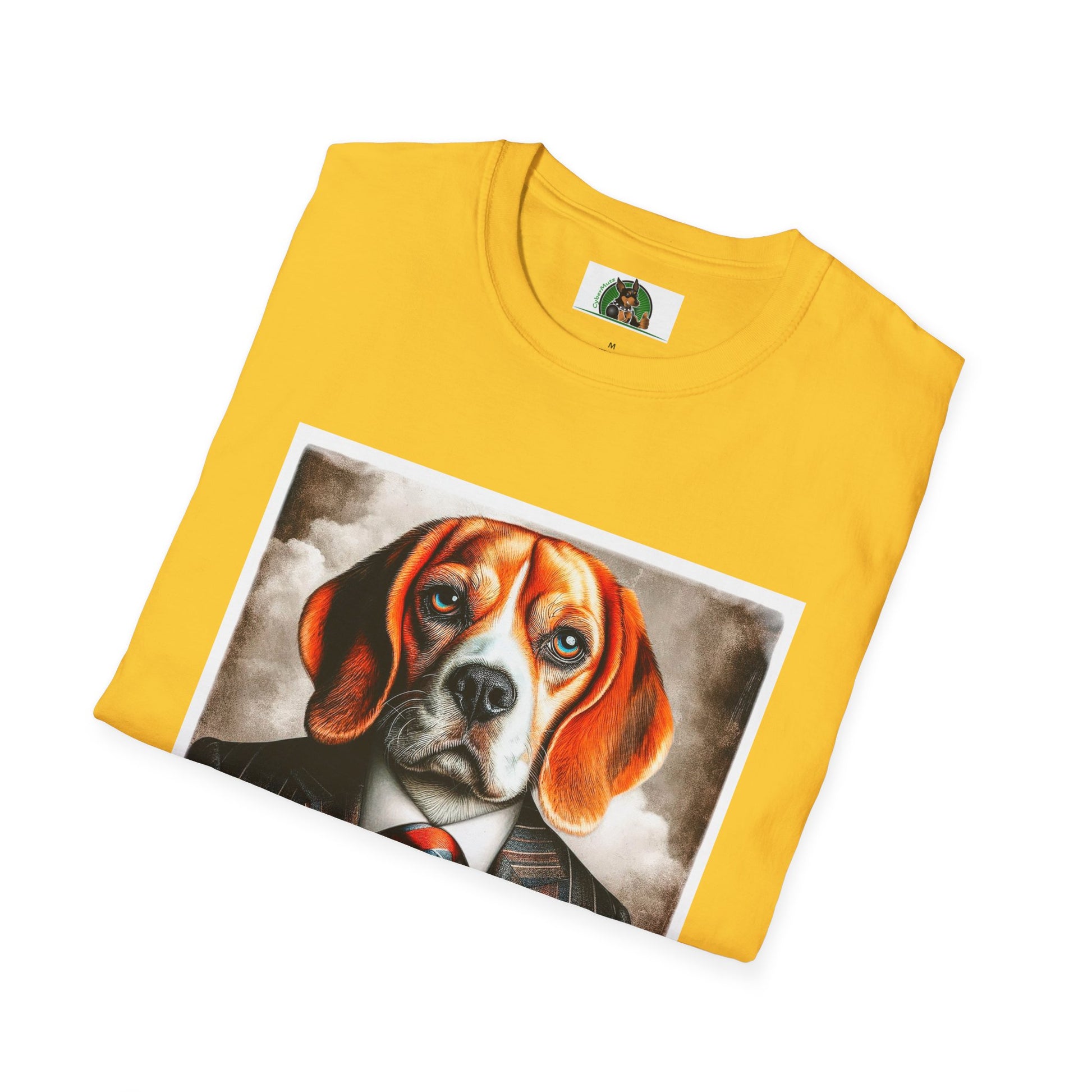 Beagle Wearing Power Suit T-Shirt Printify   