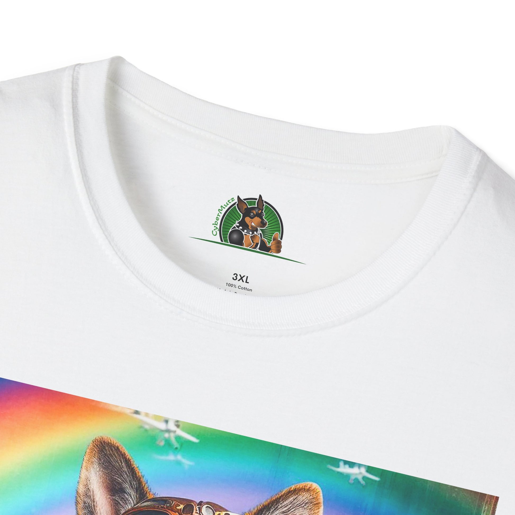 German Shepherd airplane flying T-Shirt Printify