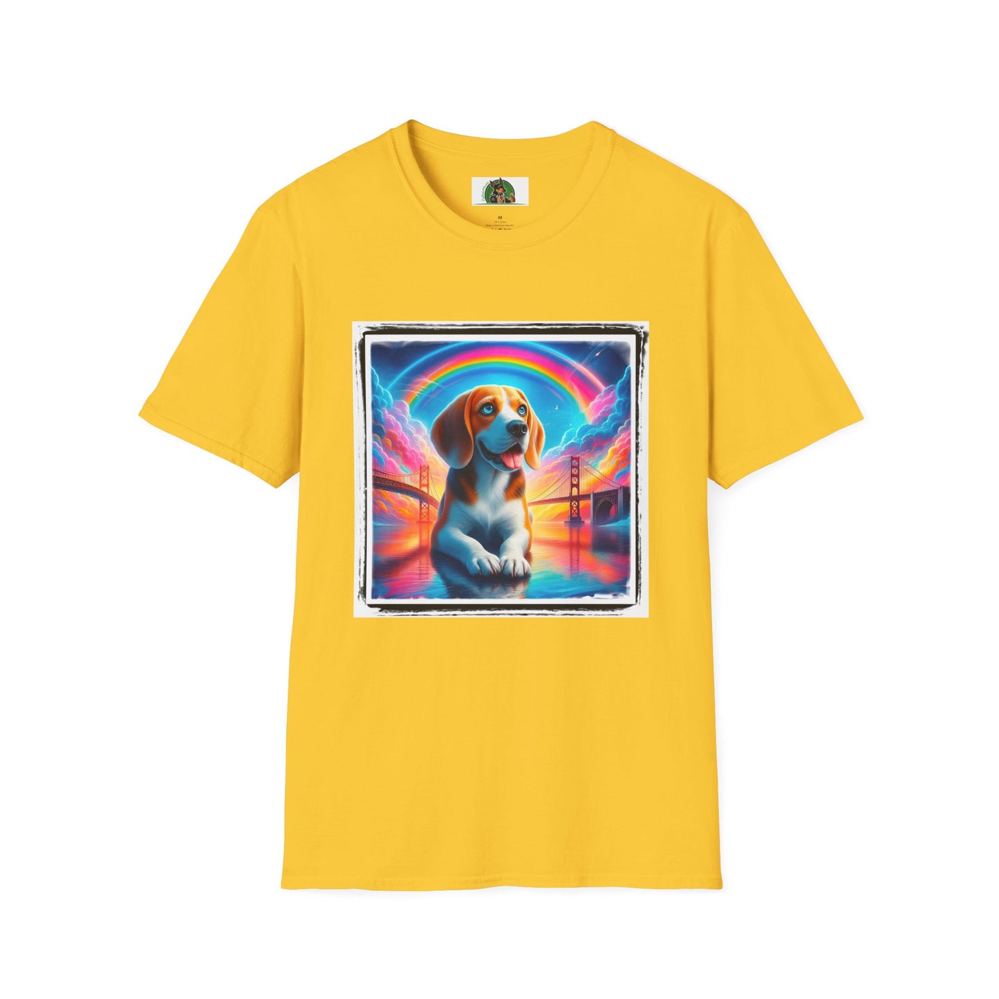 Beagle Rainbow Bridge T-Shirt Printify S Daisy 