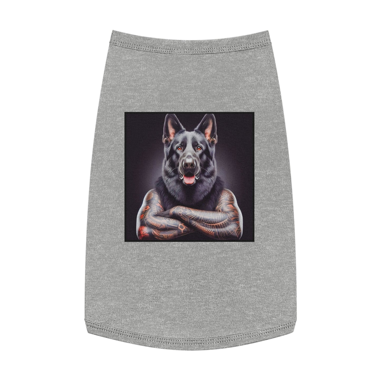 Pet Tank Top German Shepherd Pets Printify L Heather 