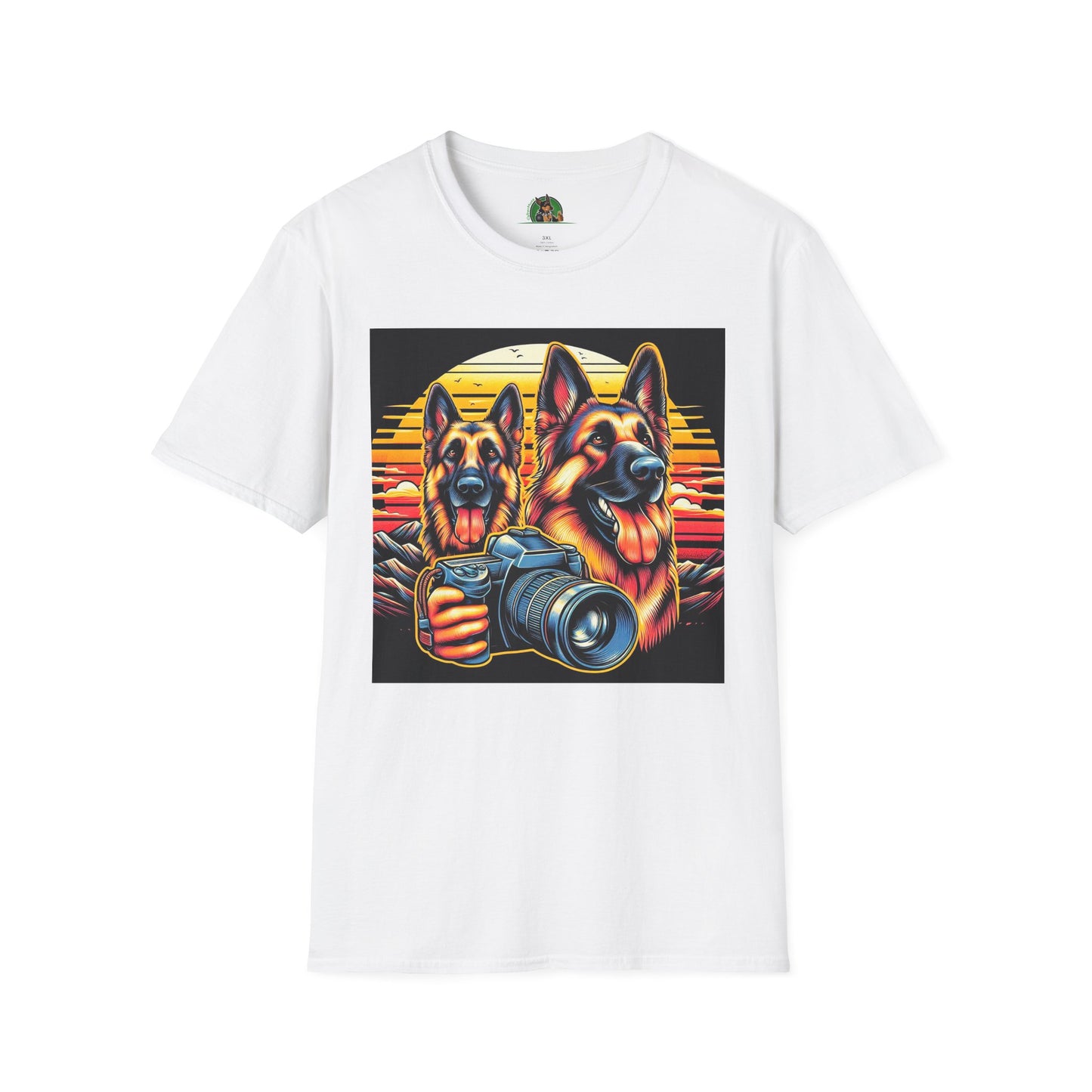 German Shepherd photographer Frirnds shirt T-Shirt Printify White S