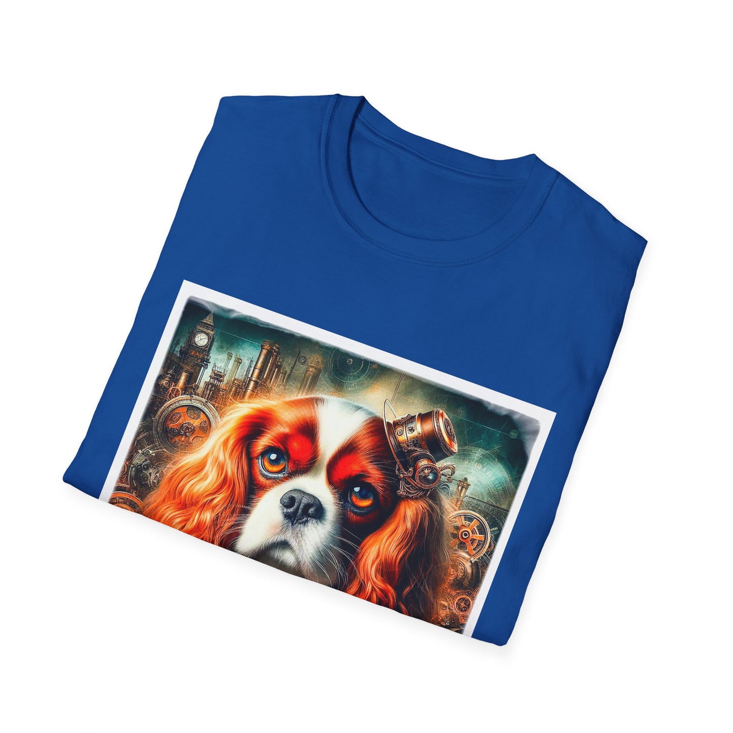 Cavalier King Charles Spaniel Steampunk Dog T-Shirt T-Shirt Printify