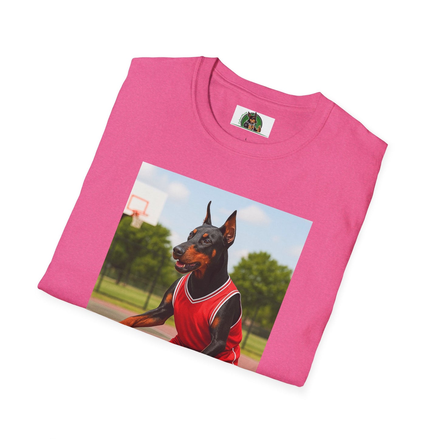 Basketball Doberman Sports T-Shirt