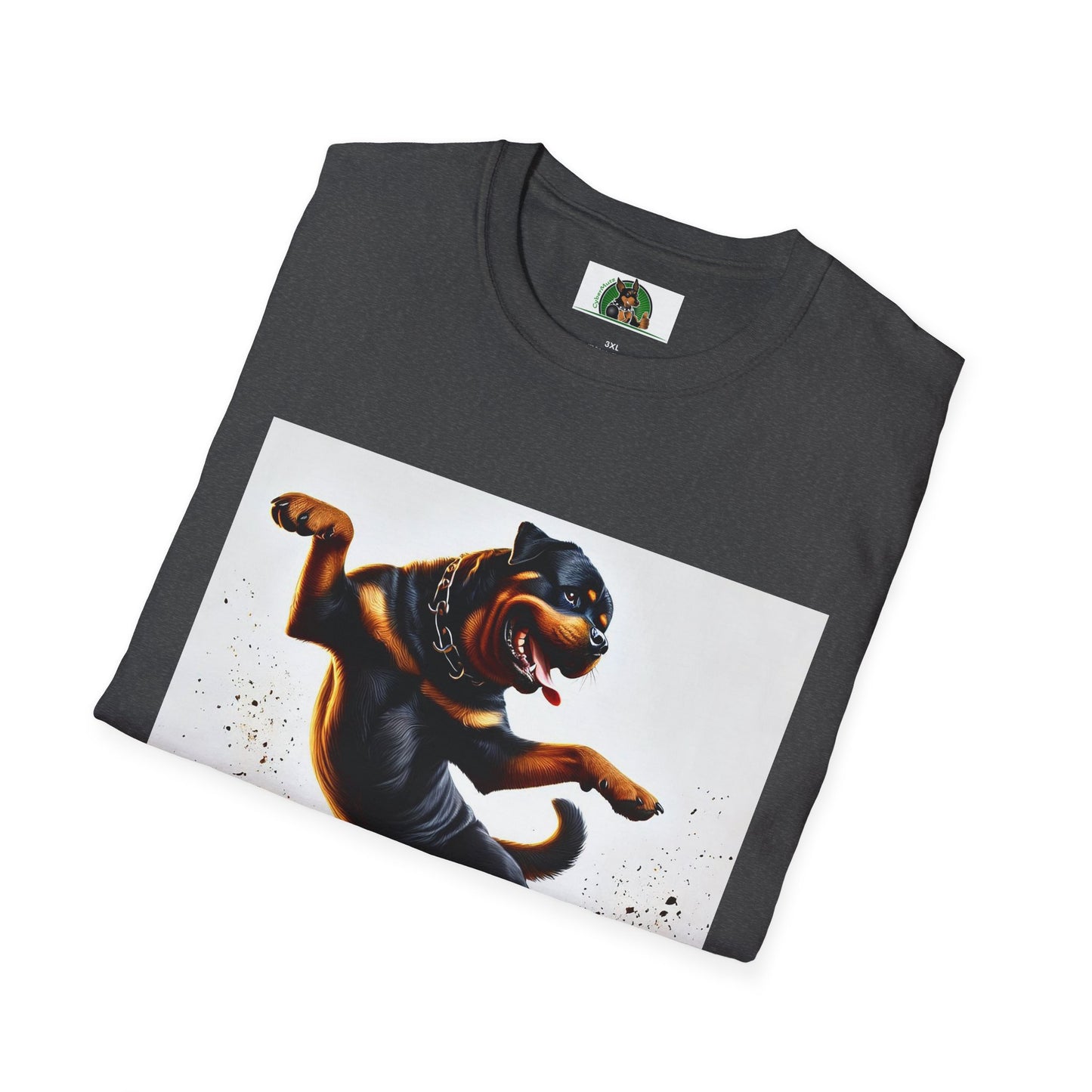 Dancing Rottweiler T-Shirt for Dog Lovers T-Shirt Printify