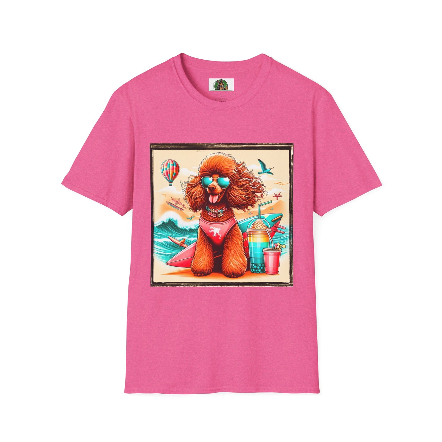 Poodle T-Shirt Printify S Heather Heliconia