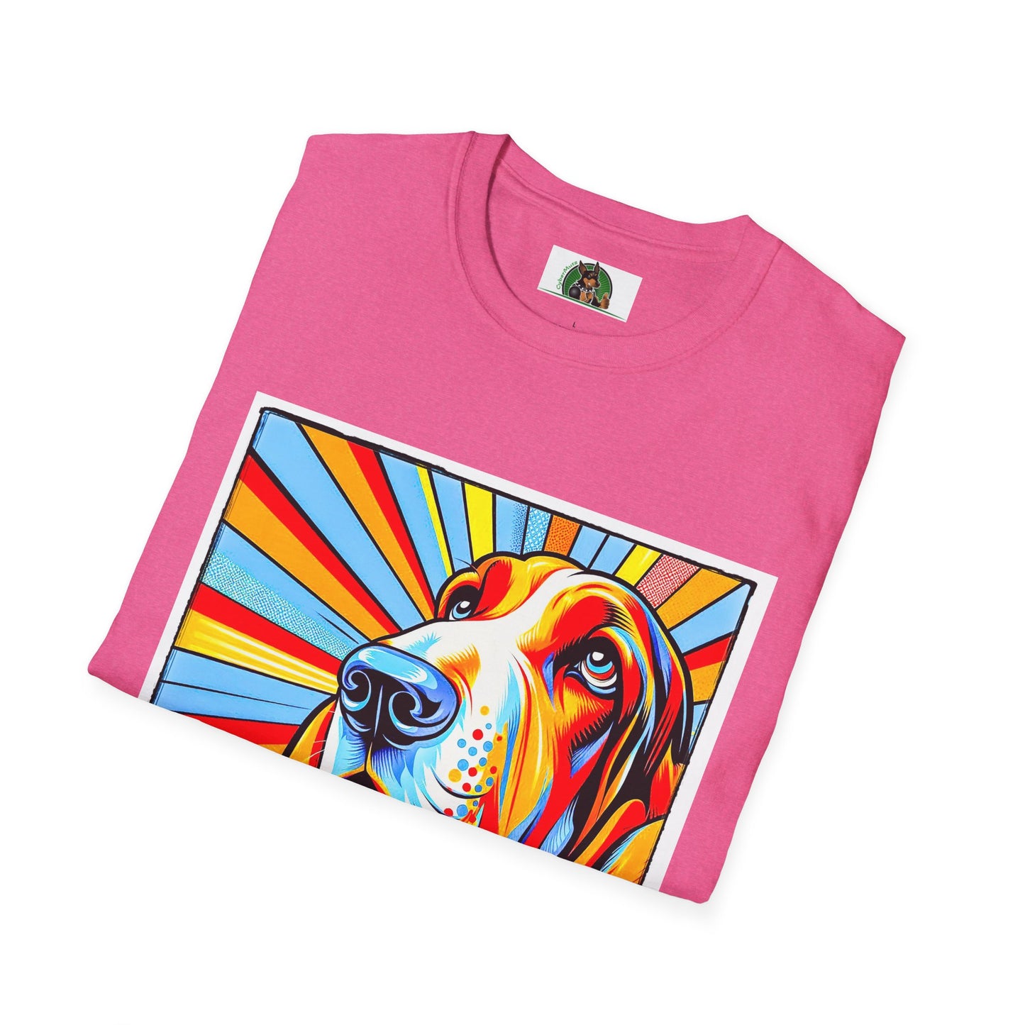 Basset Hound Pop Art Shirt T-Shirt Printify   