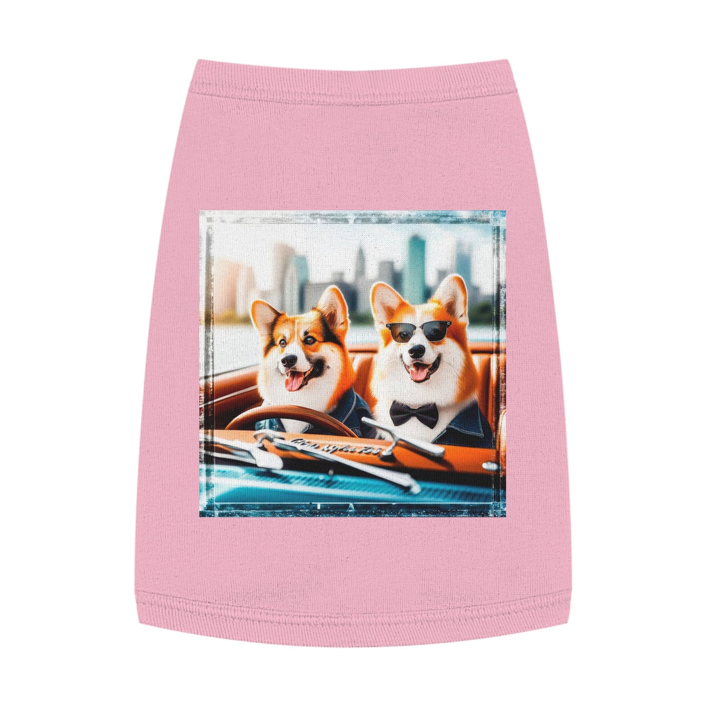 Wacky Pet Tank Top Pembroke Welsh Corgi Pets Printify M Pink 