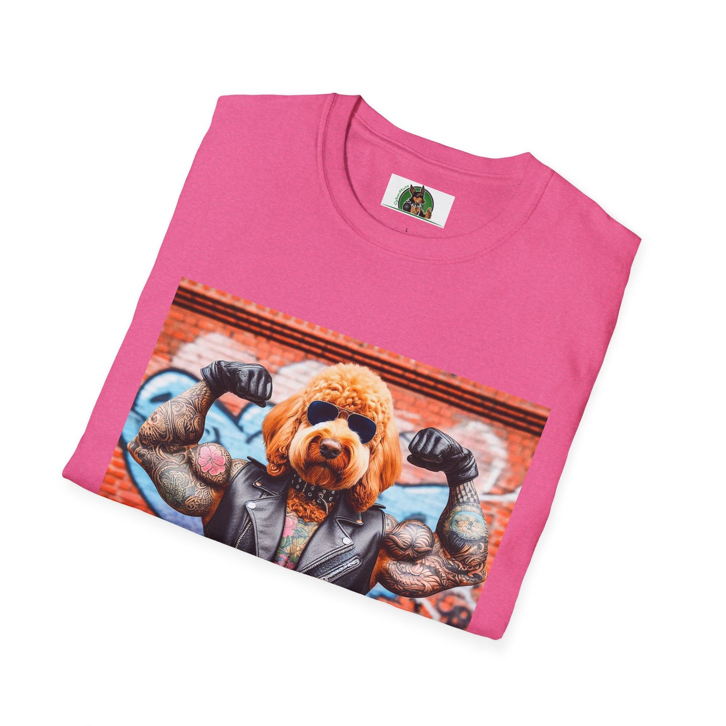 Golden Doodle muscles man t shirt