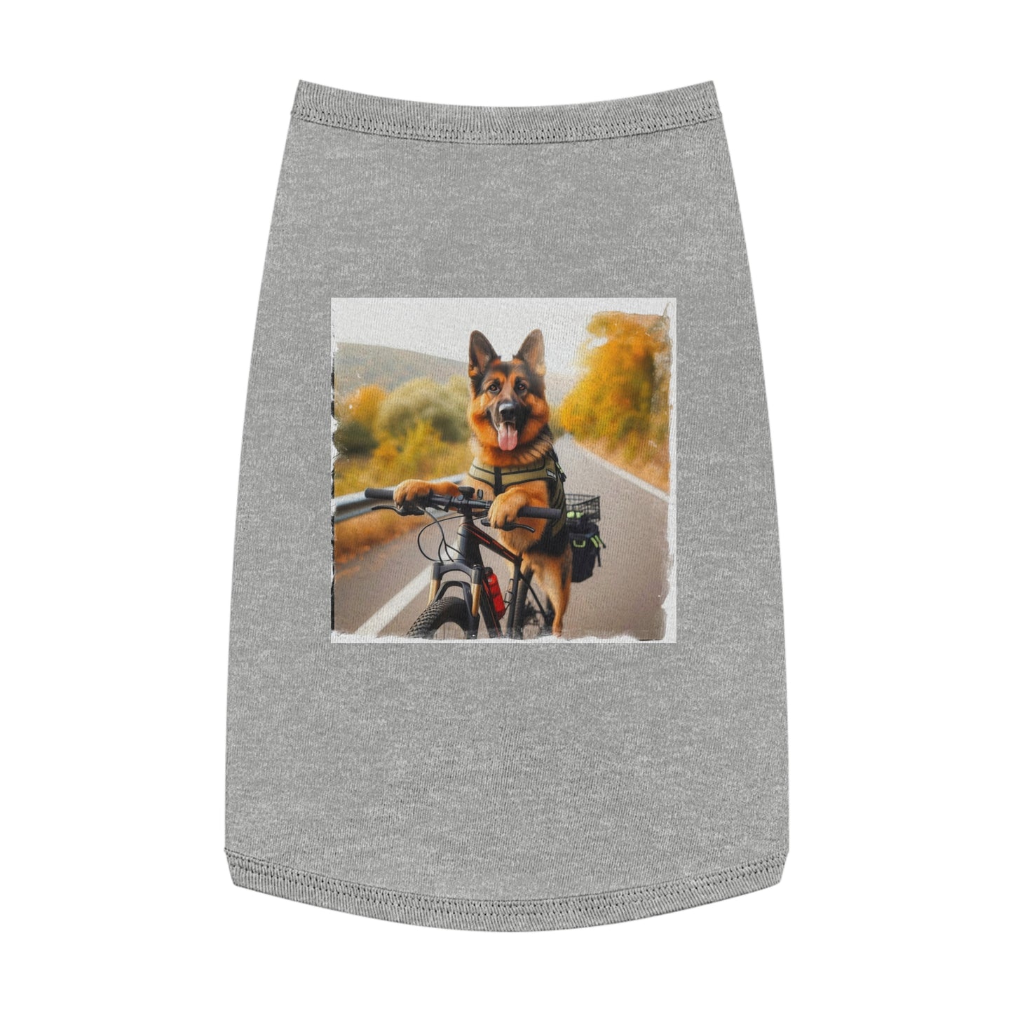 Pet Tank Top German Shepherd Pets Printify L Heather 