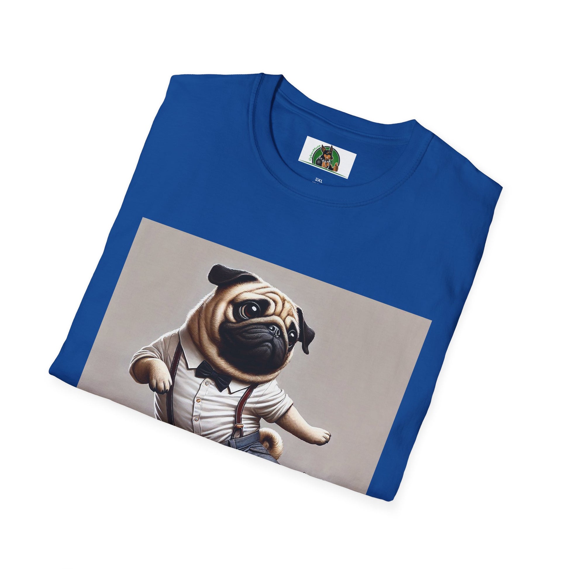Dancing Pug T-Shirt T-Shirt Printify