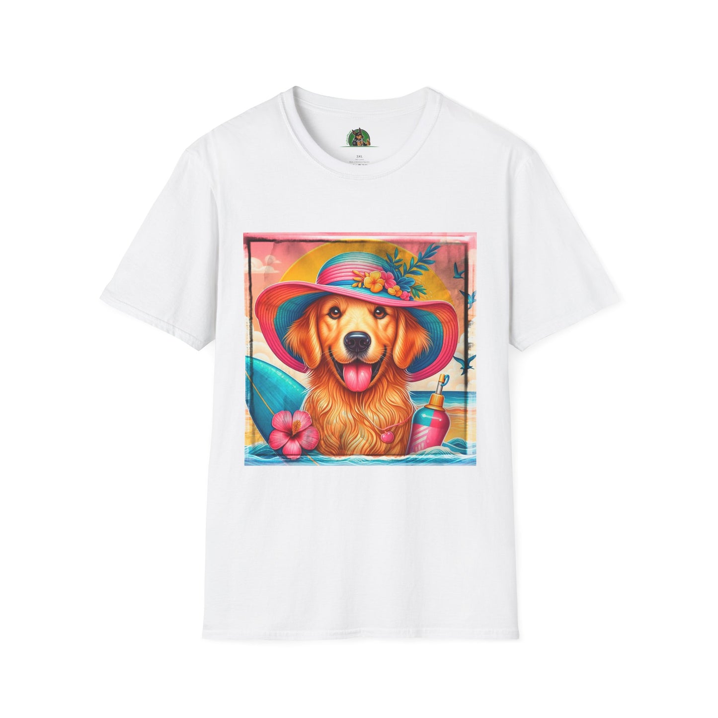 Golden Retriever T-Shirt Printify XS White 