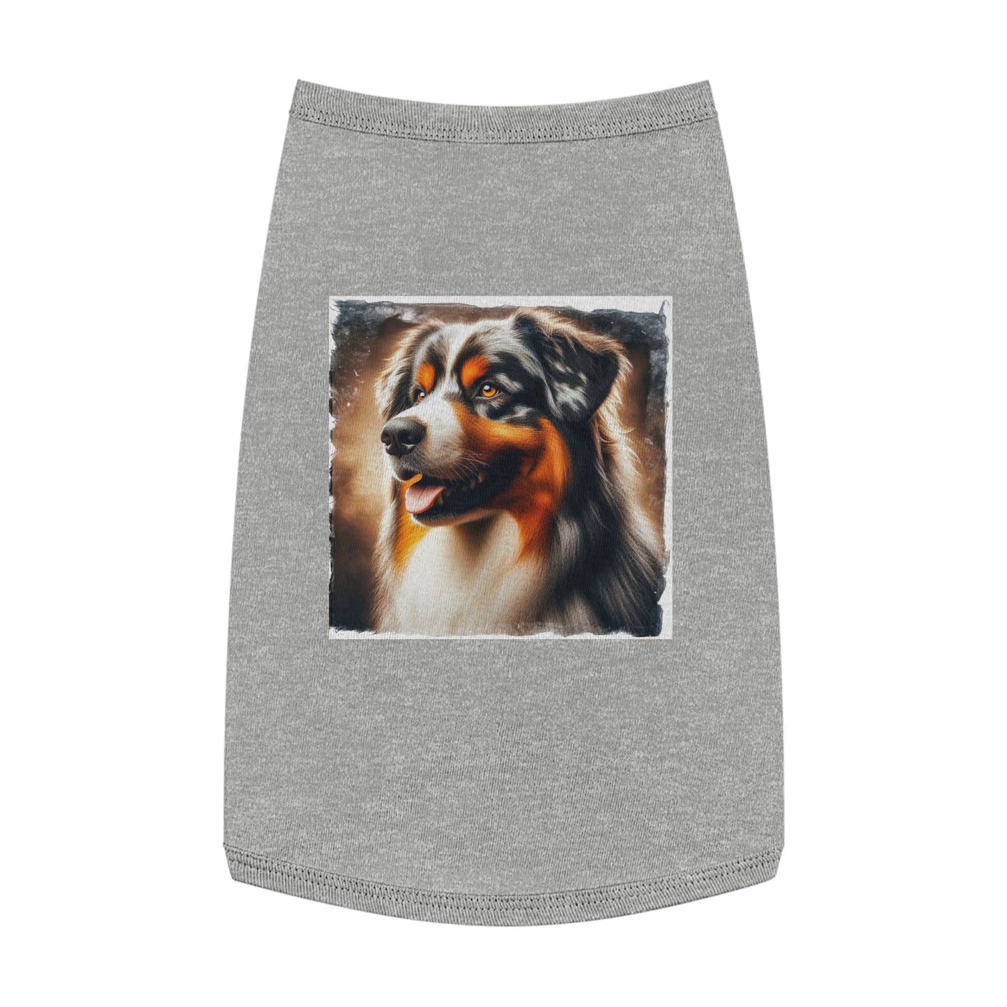 Pet Tank Top Australian Shepherd Pets Printify L Heather 