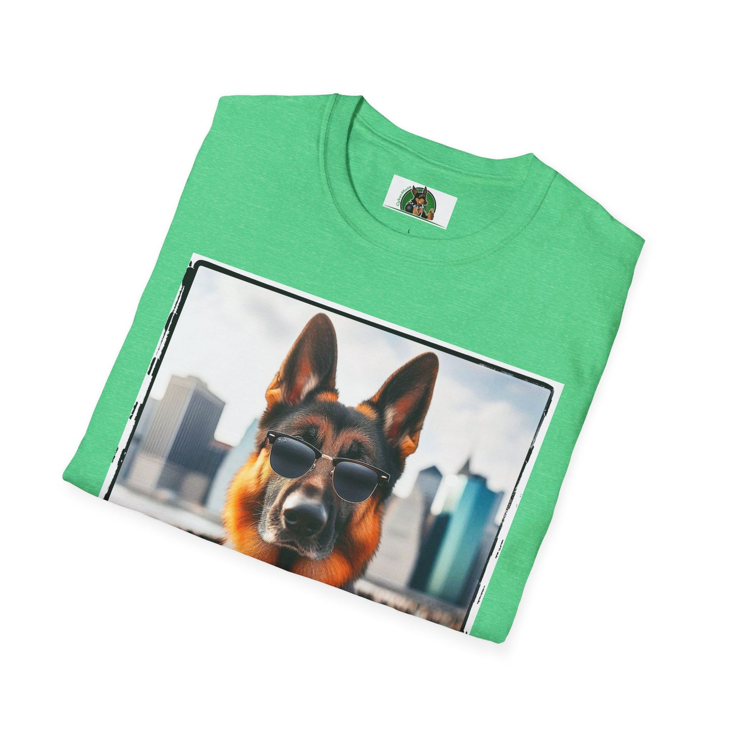 German Shepherd suit and tie shirt
