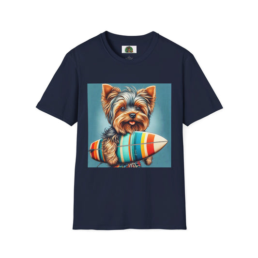 Yorkie T-Shirt Printify S Navy 