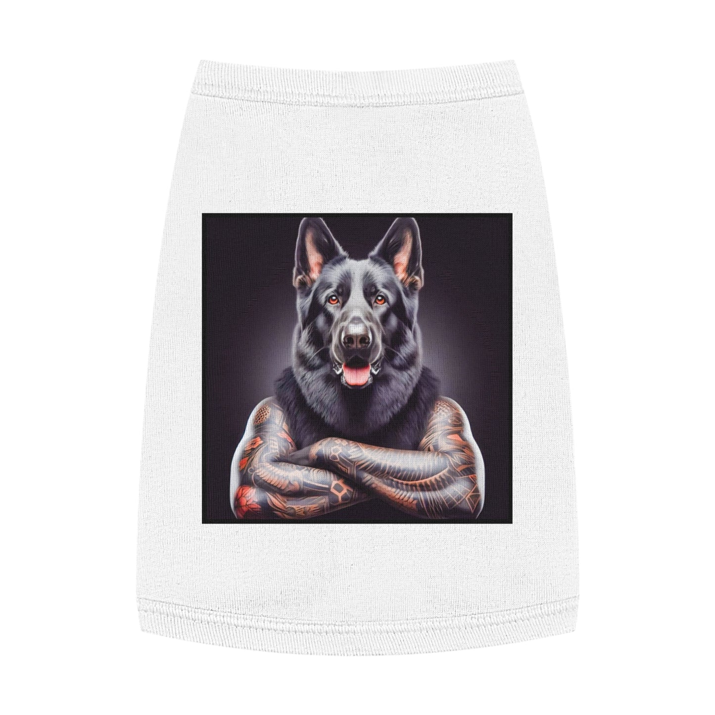 Pet Tank Top German Shepherd Pets Printify M White 