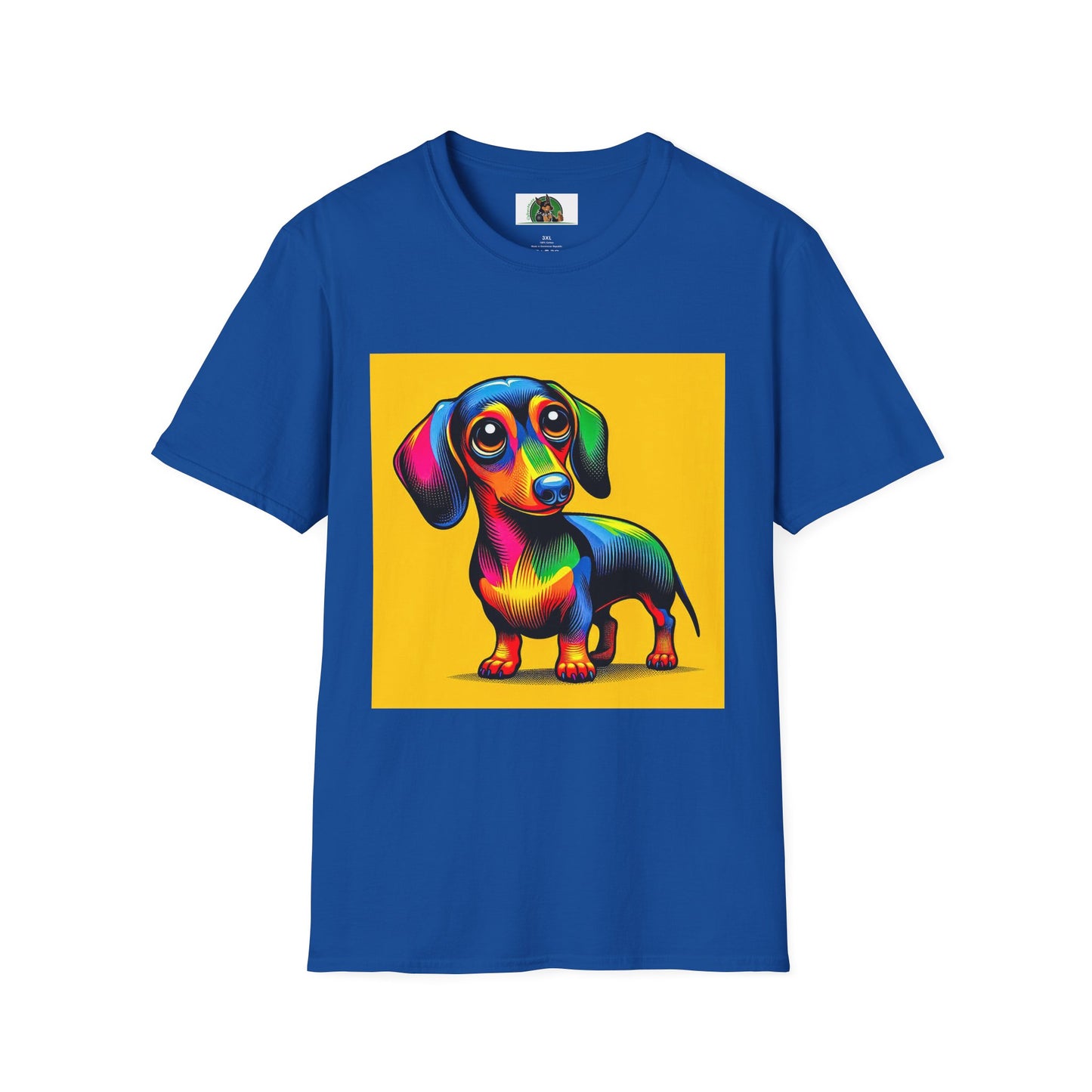 Dachshund big eyes t shirt T-Shirt Printify S Royal