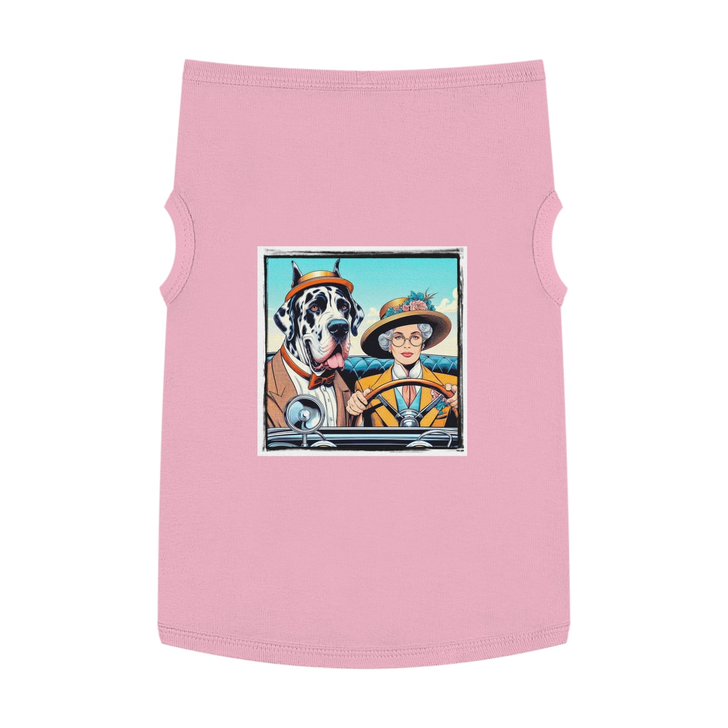 Pet Tank Top Great Dane Pets Printify XL Pink