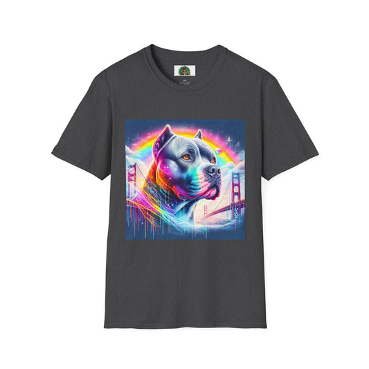 Pit Bull pretty colors shirt T-Shirt Printify XS Dark Heather