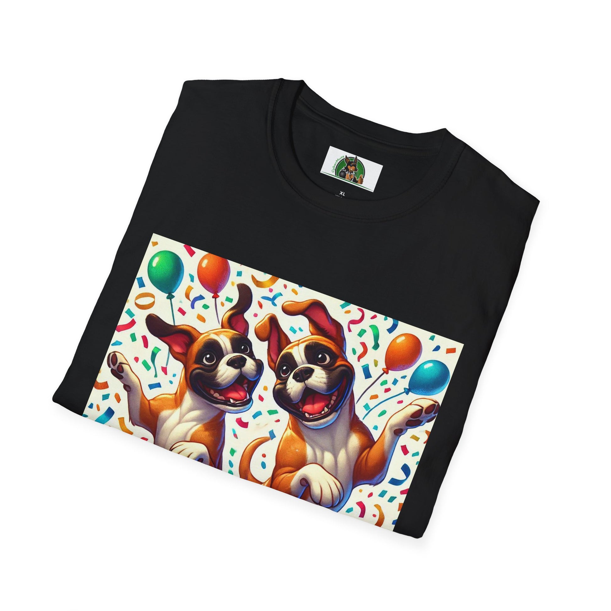 Boxer Dancing Dog T-Shirt - Fun and Playful Unisex Tee T-Shirt Printify