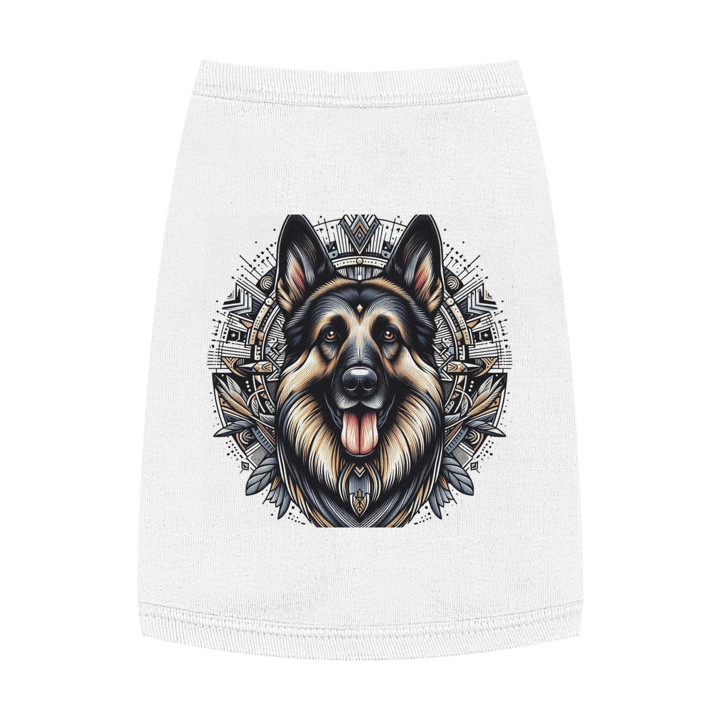 Pet Tank Top German Shepherd Pets Printify M White 