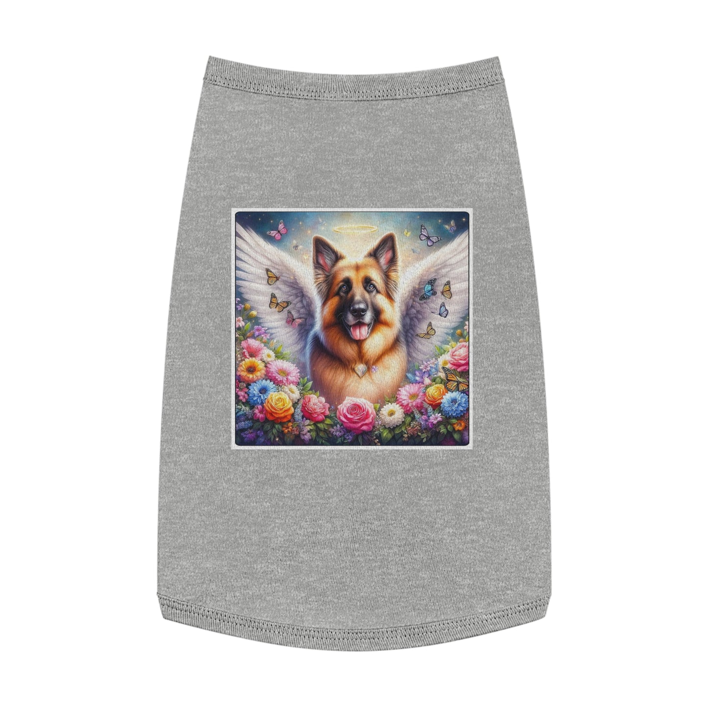 Pet Tank Top German Shepherd Pets Printify L Heather