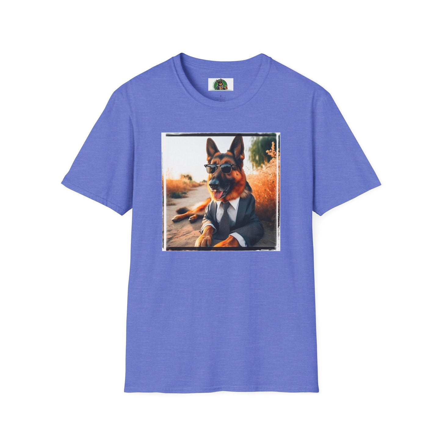 German Shepherd suit and beach T-Shirt Printify Heather Royal S