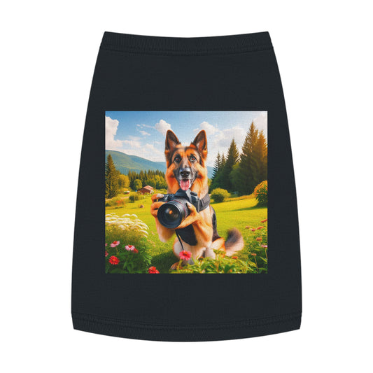 German Shepherd photographer Pets Printify M Black