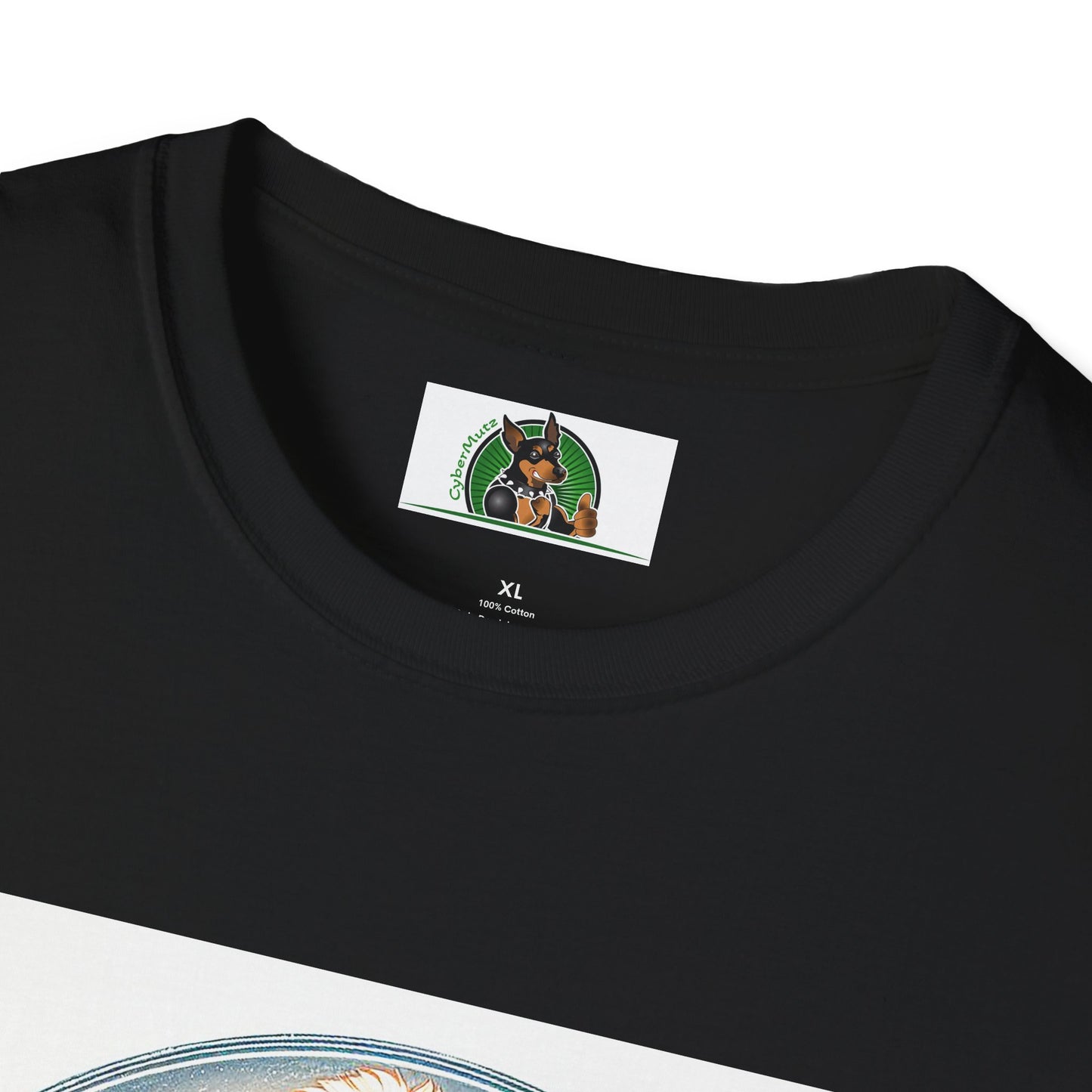 Golden Doodle flowery waves t shirt T-Shirt Printify