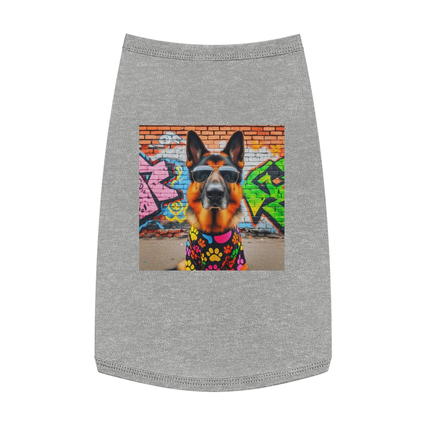 Pet Tank Top German Shepherd Pets Printify L Heather 