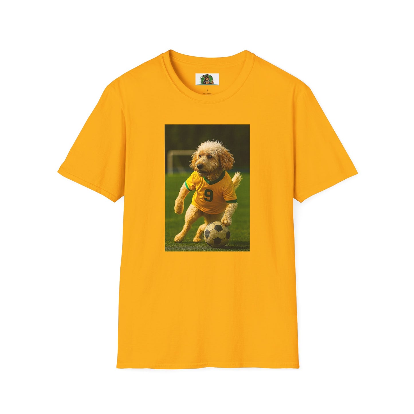 Sports Cockerpoo Soccer T-Shirt T-Shirt Printify Gold S