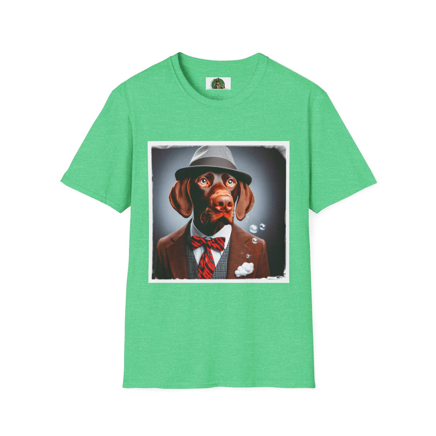 German Shorthaired Pointer T-Shirt Printify S Heather Irish Green 