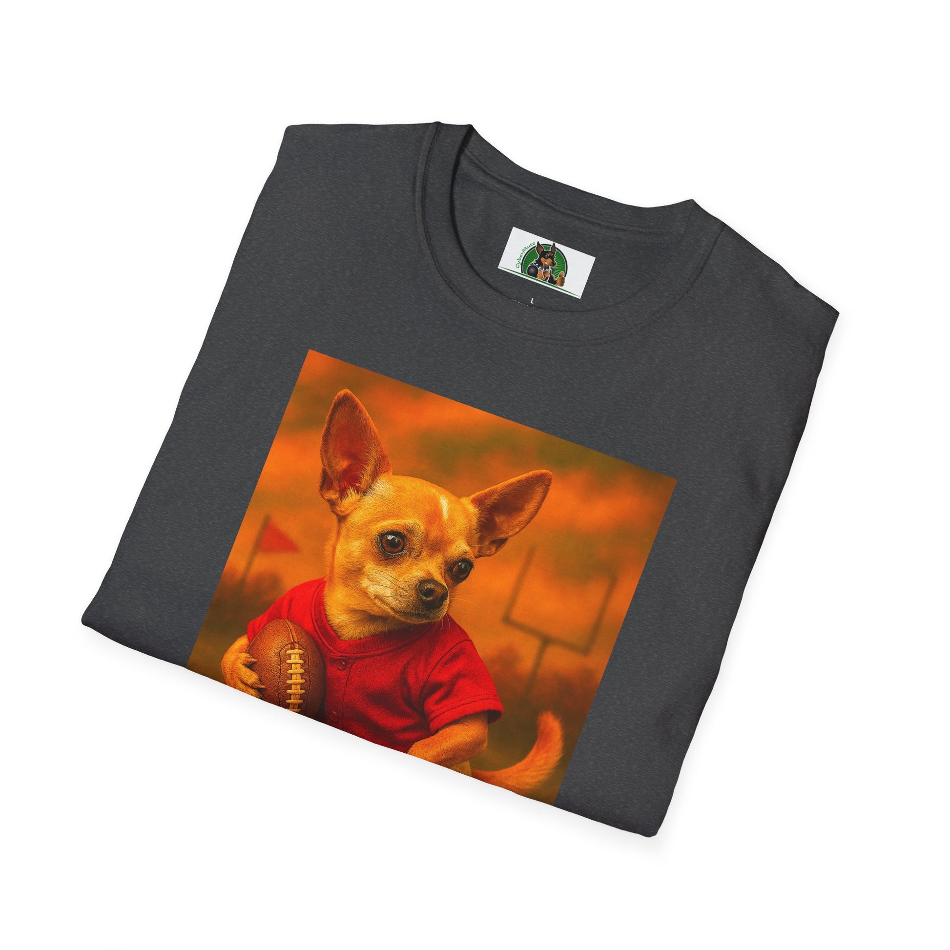 Chihuahua Football T-Shirt Sports T-Shirt Printify