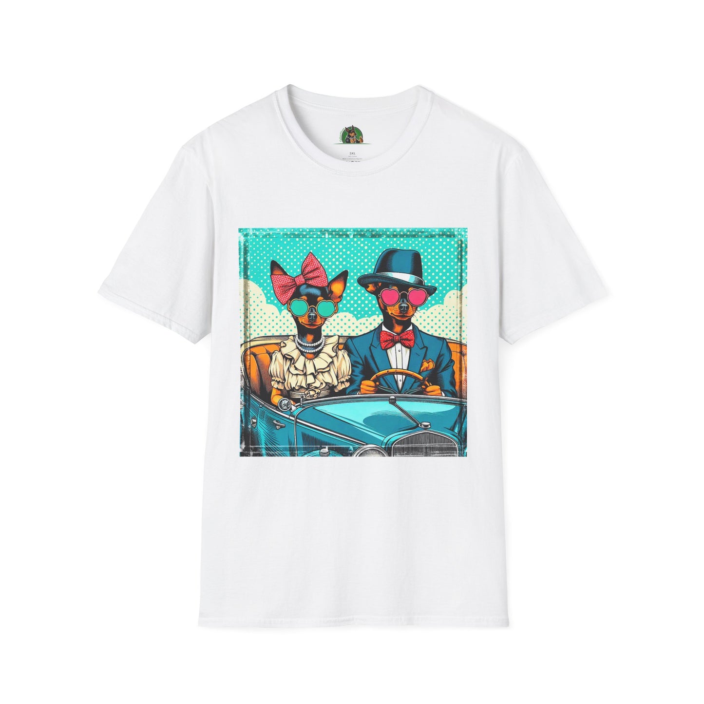 Wacky Min Pin T-Shirt T-Shirt Printify XS White 