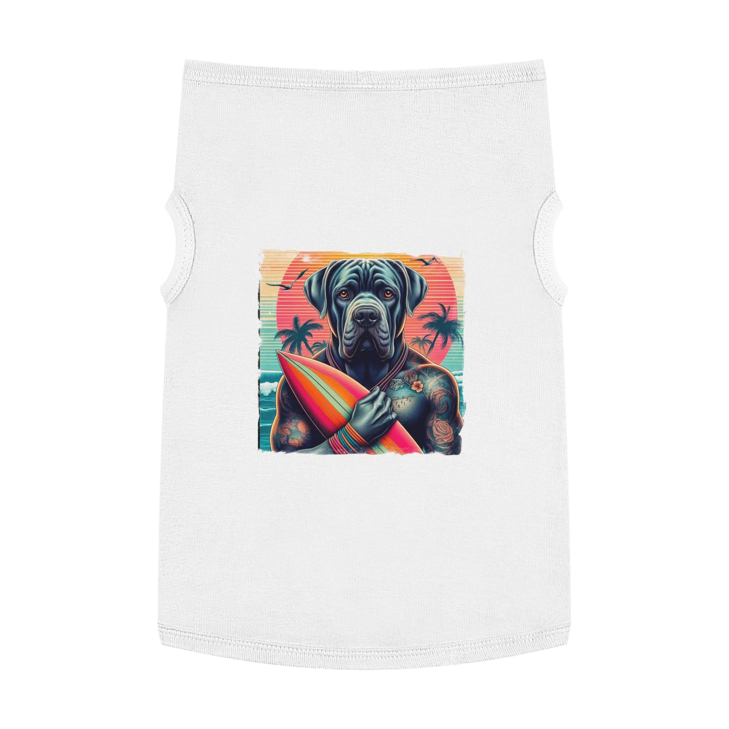 Pet Tank Top Cane Corso Pets Printify XL White