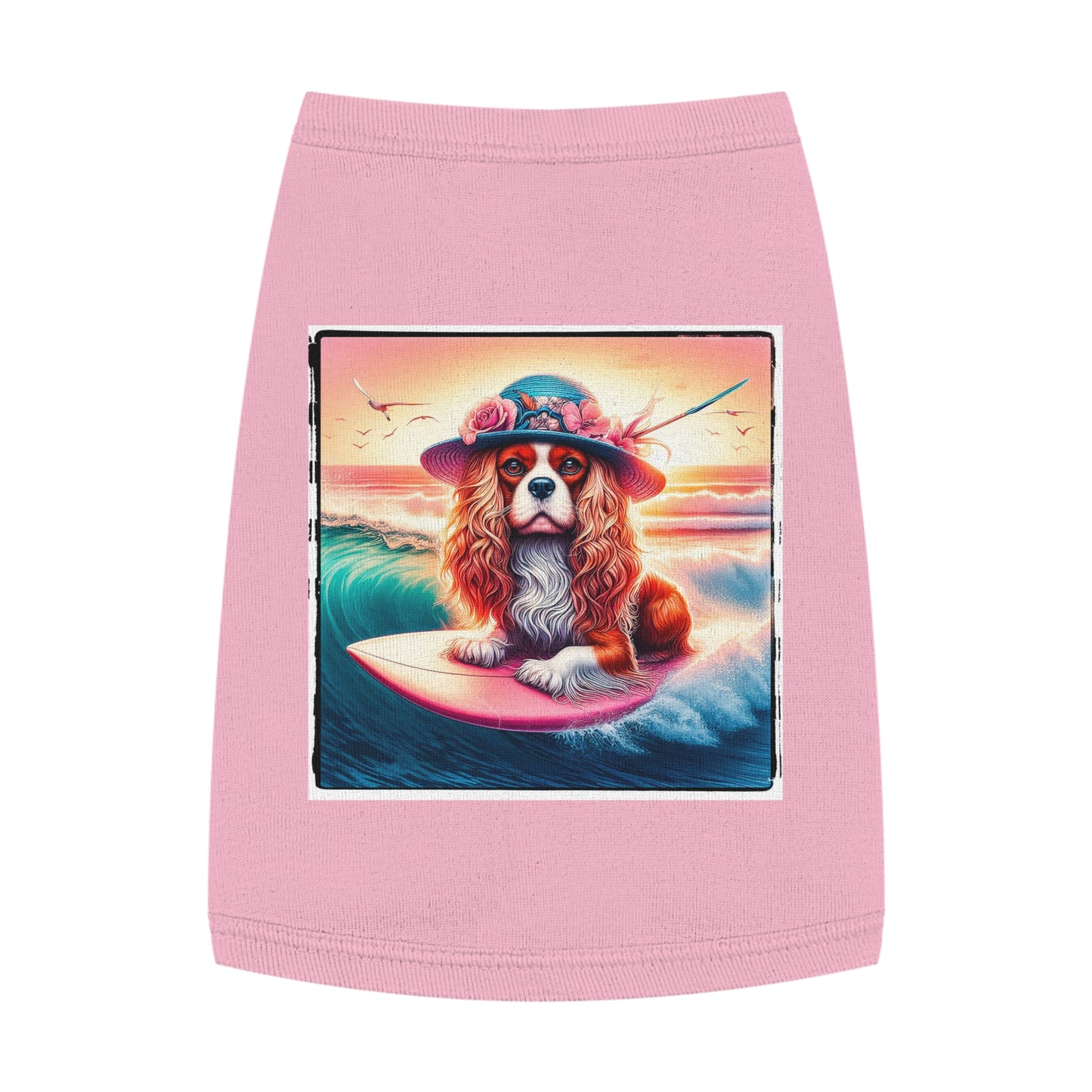 Pet Tank Top Cavalier King Charles Spaniel Pets Printify M Pink 