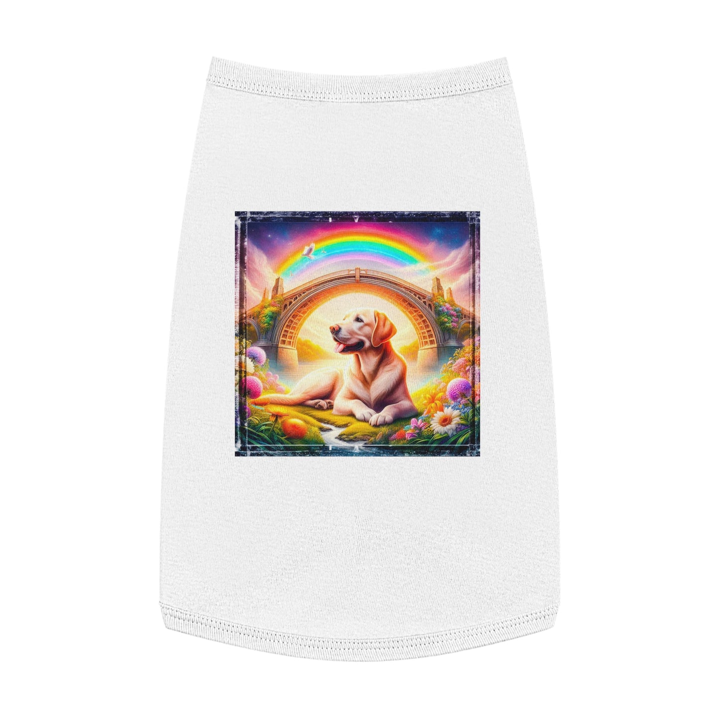 Pet Tank Top Labrador Retriever Pets Printify L White 